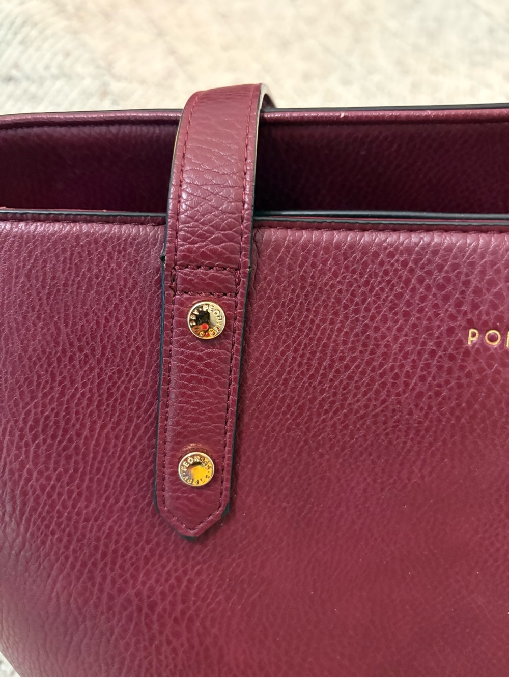 Poppy & Peonies Go Getter Tote in Berry - Picture 11 of 16